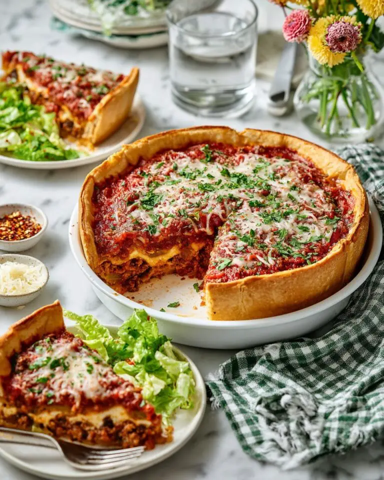 Deep Dish Pizza Recipe