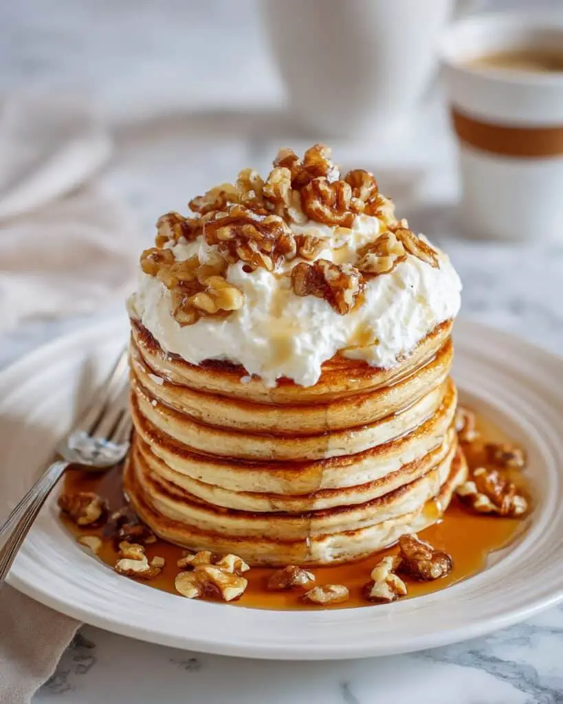 Healthy Carrot Cake Pancakes Recipe