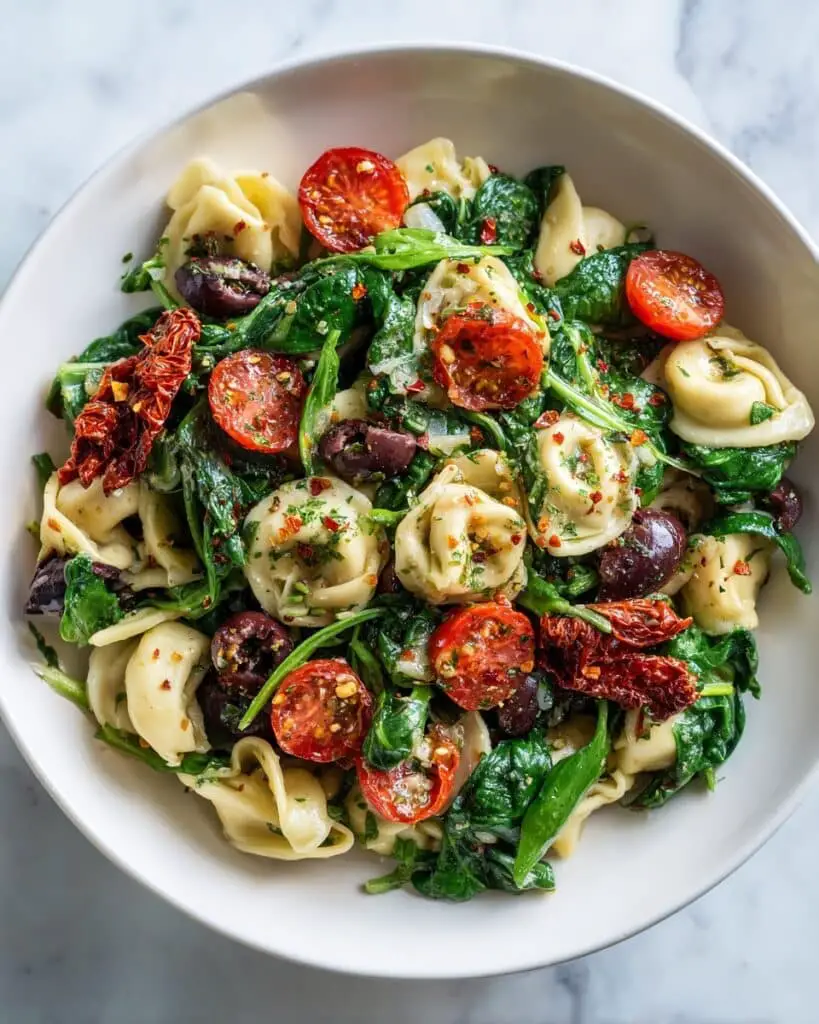 Spinach Tortellini Salad Recipe