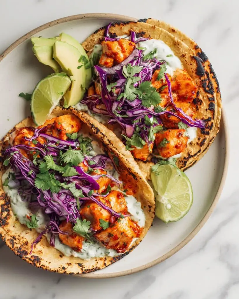 Honey-Chipotle Salmon Tacos Recipe