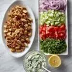 Chicken Gyro Salad with Tzatziki Dressing Recipe