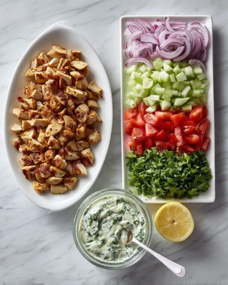 Chicken Gyro Salad with Tzatziki Dressing Recipe