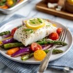 Easy Baked Cod with Spring Vegetables Recipe