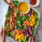 Vibrant Mango Salad with Peanut Dressing Recipe