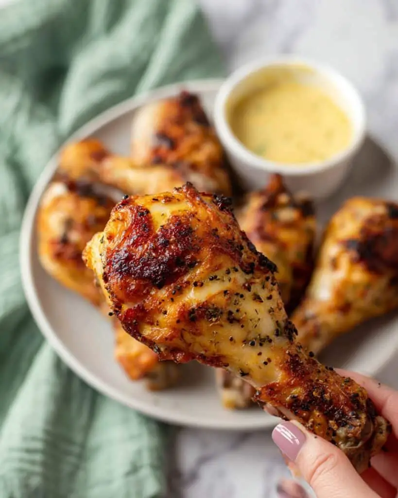 Air Fryer Chicken Drumsticks with Herb Spice Rub Recipe