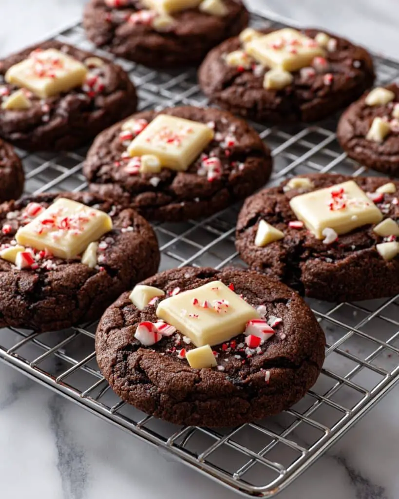 Chocolate Peppermint Bark Cookies Recipe