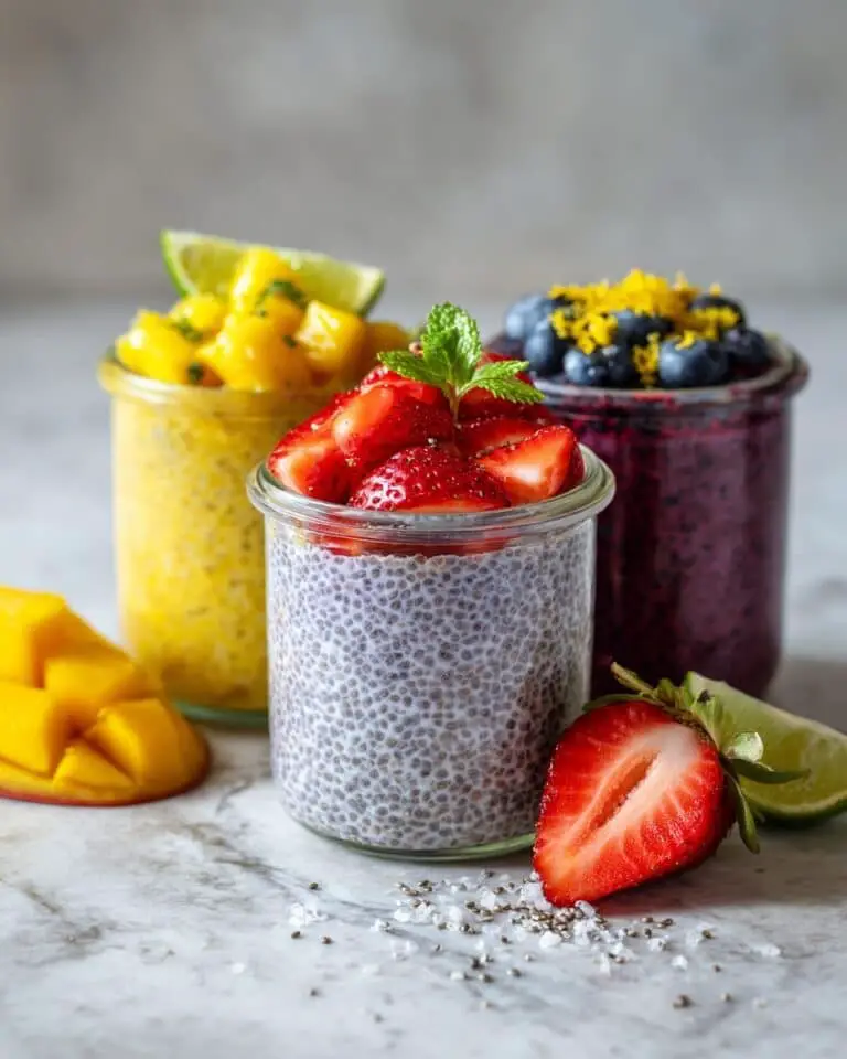 Overnight Fruit Oats with Strawberry, Mango, and Blueberry Recipe