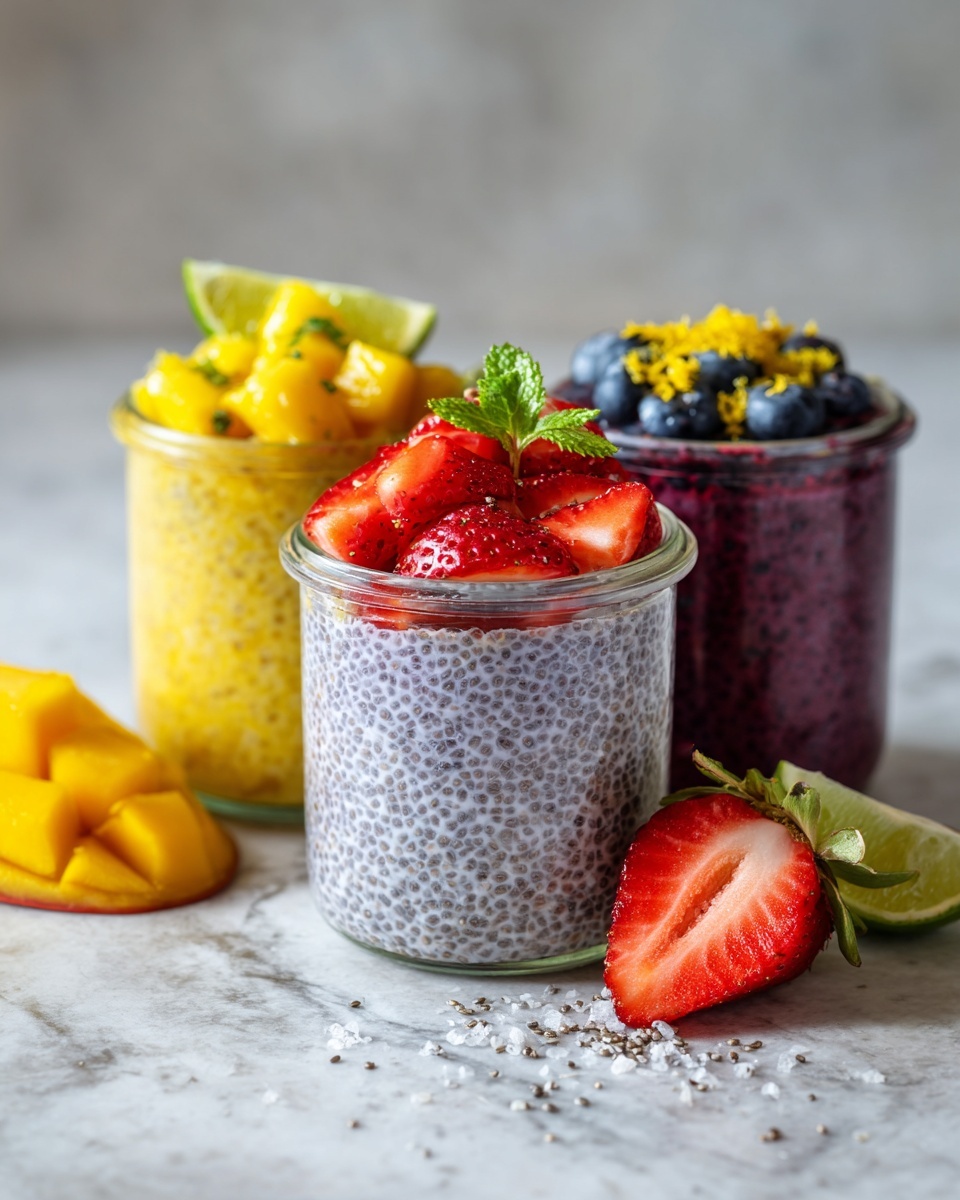 Overnight Fruit Oats with Strawberry, Mango, and Blueberry Recipe