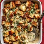 Savory Mushroom and Herb Bread Pudding Recipe