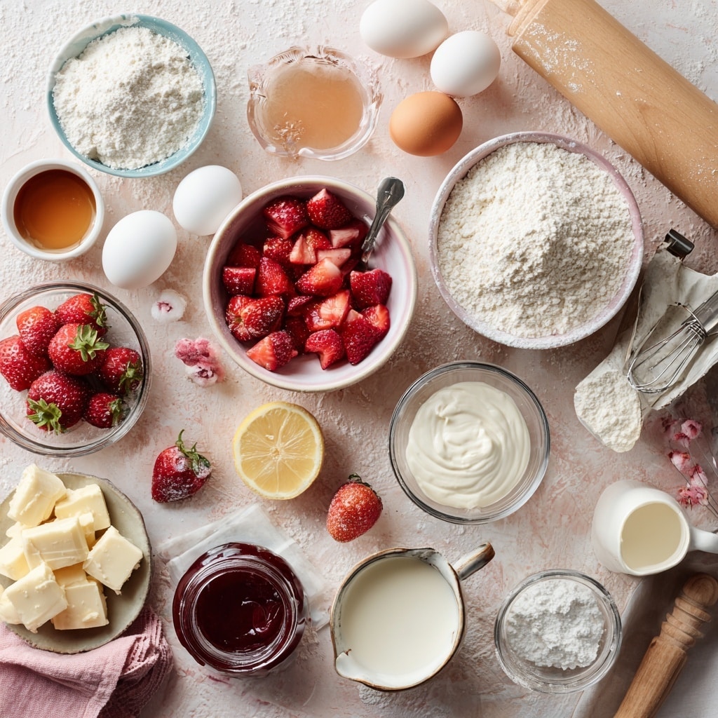 A white frying pan with a long white handle is filled with a single layer of chopped bright red strawberries. Some pieces show light frost, giving a hint of coldness, and the pan sits on a white marbled surface, creating a clean and fresh look. photo taken with an iphone --ar 4:5 --v 7
