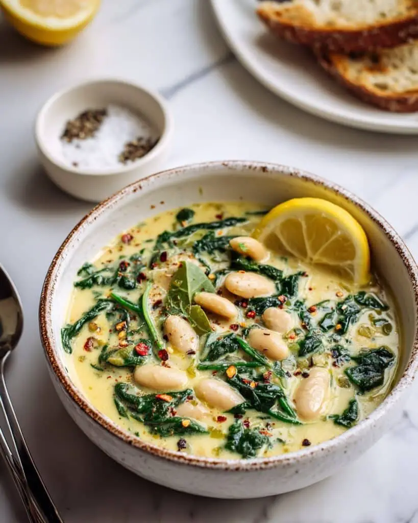 Creamy Lemon Garlic Butter Beans Recipe