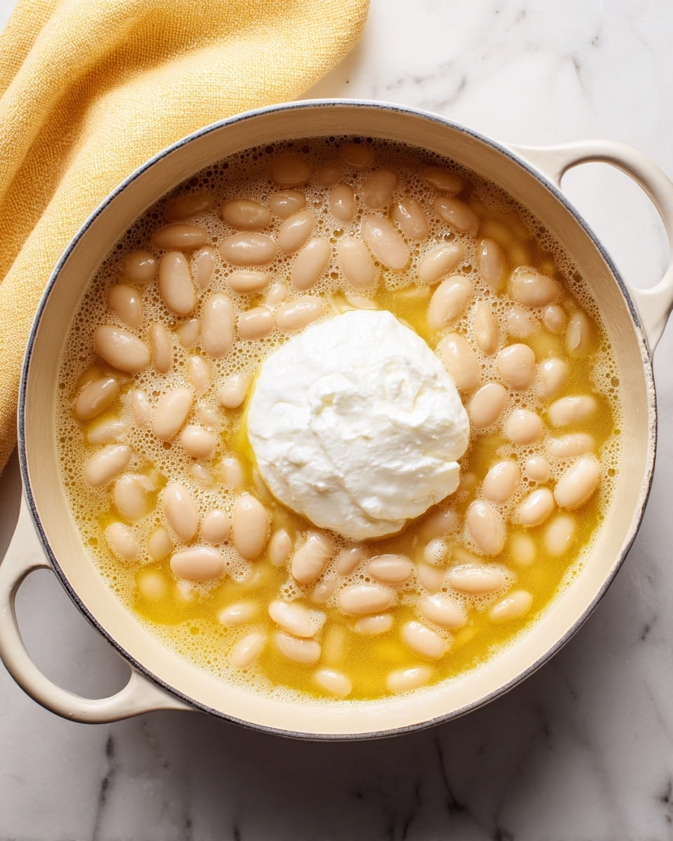 Creamy Lemon Garlic Butter Beans Recipe - Recipe Image