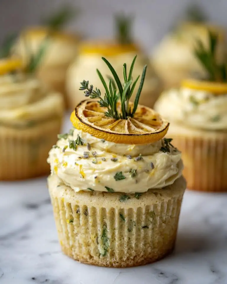 Lemon, Thyme, and Rosemary Cupcakes Recipe