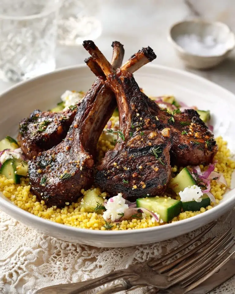 Perfectly Pan-Seared Rosemary Lamb Chops with Mint-Pistachio Pesto Recipe