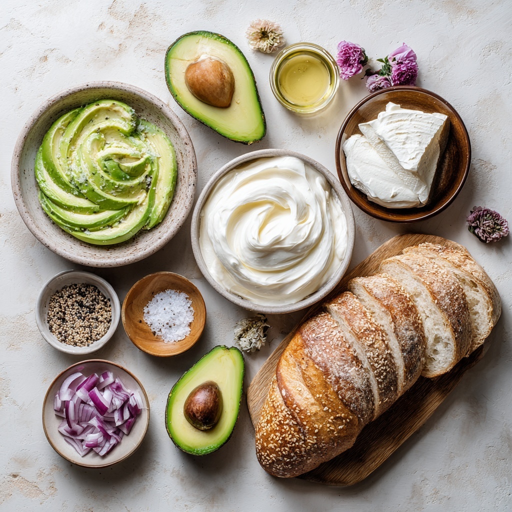 The image shows a close-up of a metal bowl filled with a thick, creamy mixture that is light beige in color and has a fluffy texture. A metal spoon is partially submerged in the mixture, with the handle leaning against the bowl's edge. The background is a white marbled surface. Photo taken with an iphone --ar 4:5 --v 7