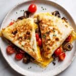 Vegan Tortilla Wrap with Avocado, Mushrooms, and Cherry Tomatoes Recipe