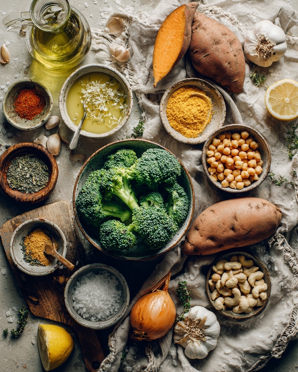 A close-up image shows a white pot filled with large cube pieces of orange sweet potatoes and light tan potatoes. A stream of clear golden liquid is pouring into the pot, creating small bubbles on the surface of the liquid. The pot sits on a stovetop with sunlight casting natural light over the scene, and the background is changed to a white marbled texture. The mixture inside the pot shows a contrast between the bright orange and pale yellow cubes photo taken with an iphone --ar 4:5 --v 7