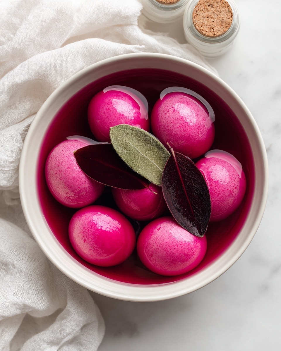 Perfectly Pink Deviled Egg Recipe - Recipe Image