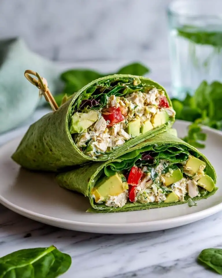 Protein-Packed Green Goddess Chicken Salad Wraps Recipe