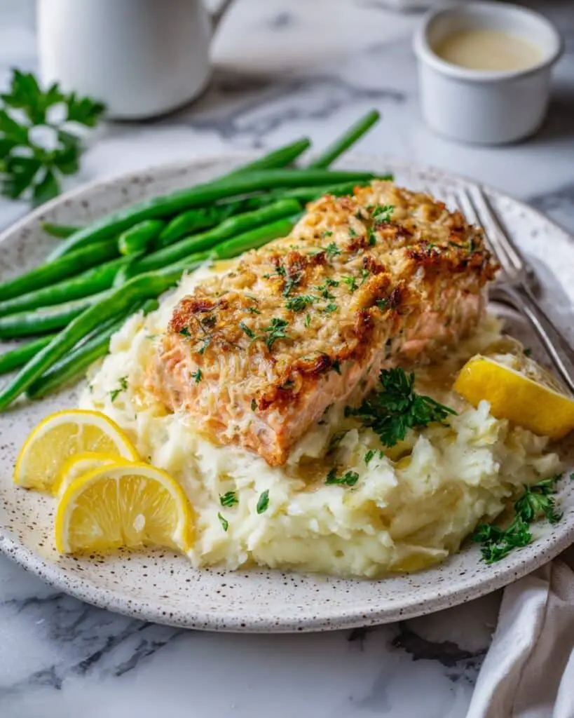 Crab-Stuffed Salmon with Old Bay Butter Recipe