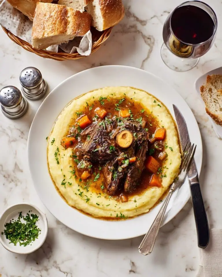 Meltingly Tender Red Wine Braised Beef Shanks Recipe