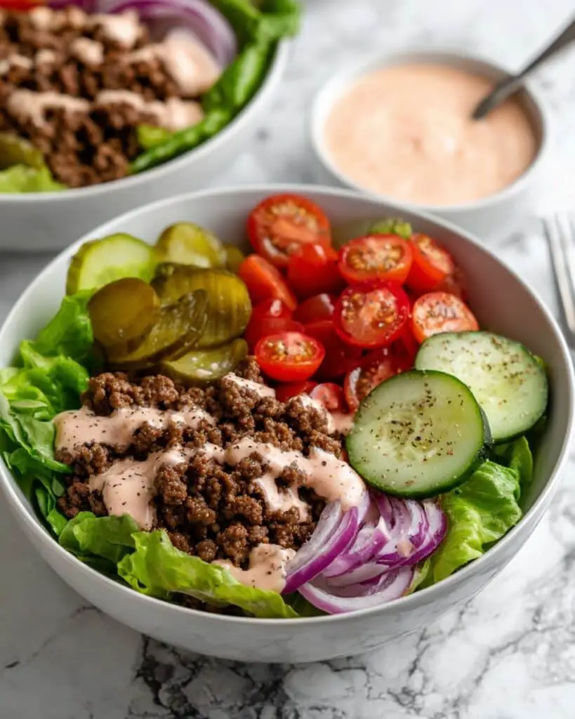 Healthy Burger in a Bowl Recipe