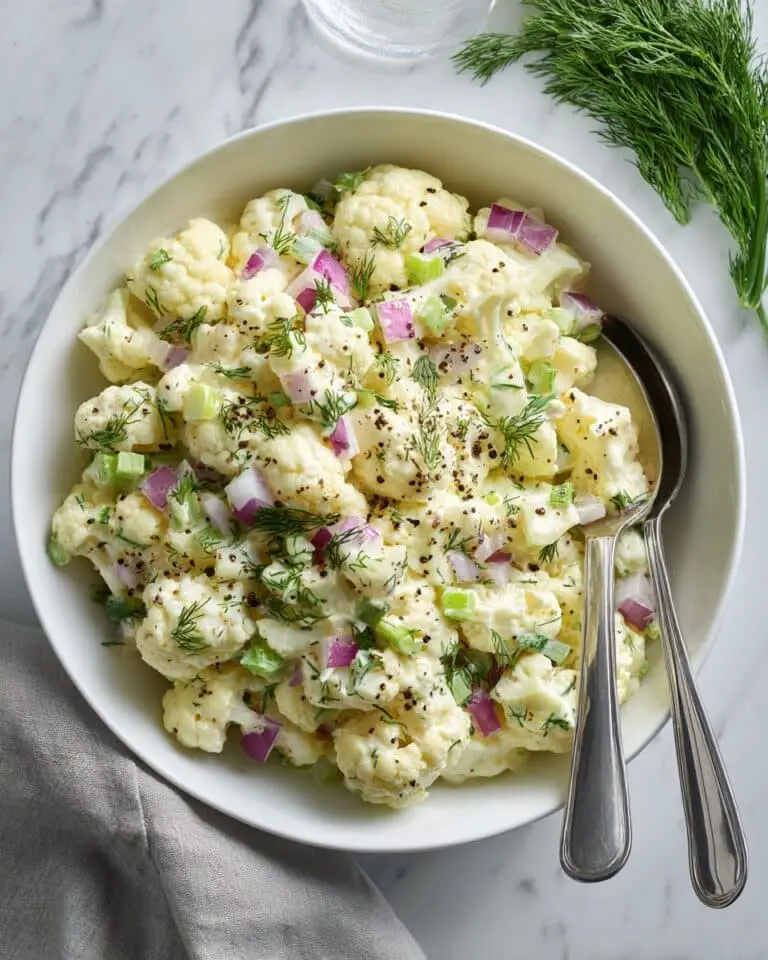 Low Carb Cauliflower Potato Salad Recipe
