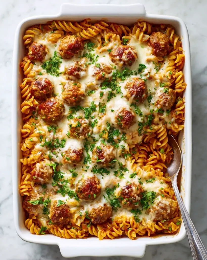 Old Fashioned Baked Meatball Casserole Recipe