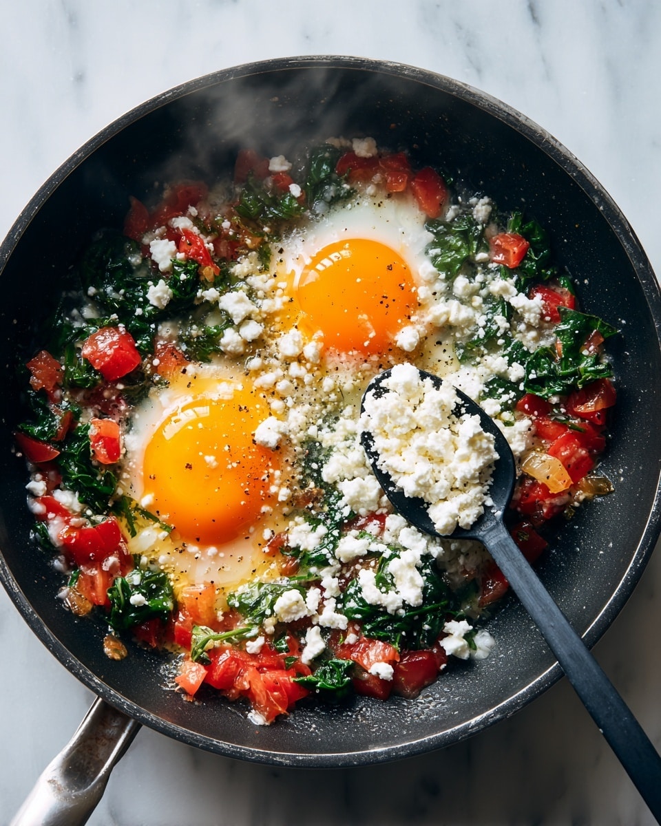 A close-up view of a wooden cutting board on a white marbled surface, filled with three piles of chopped vegetables. At the bottom, there is a large pile of dark green leafy spinach with a fresh and slightly crinkled texture. In the middle, a pile of bright red diced tomatoes and thin red pepper strips creates a vibrant contrast. At the top left, there is a smaller pile of chopped green onions with firm cylindrical shapes and white tips showing. The lighting highlights the fresh colors and textures of the vegetables. Photo taken with an iphone --ar 4:5 --v 7