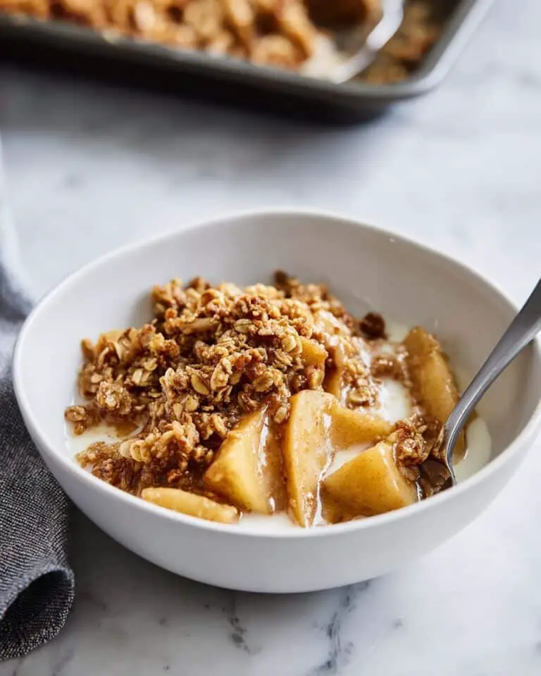 Healthy Breakfast Apple Crumble Recipe