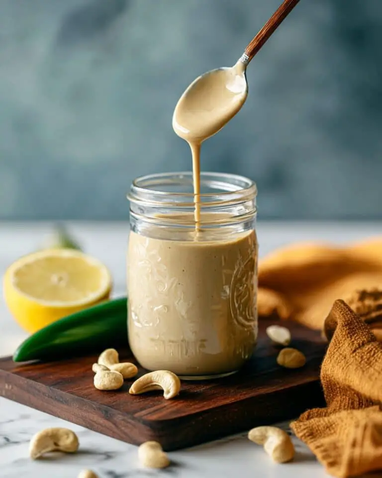 Cheesy Jalapeño Cashew Dressing Recipe