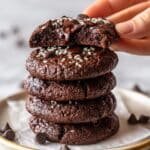 Fudgy Chocolate Tahini Cookies (1 Bowl!) Recipe