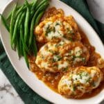 French Onion Chicken with Melted Gruyere and Parmesan Recipe