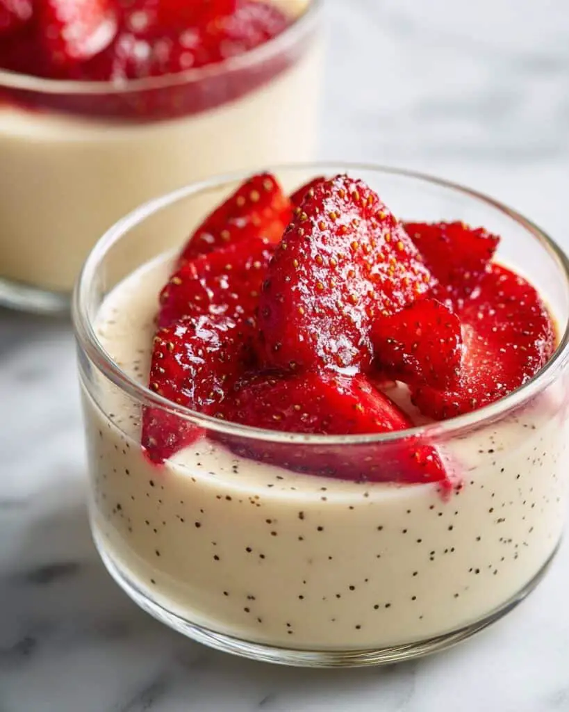 White Chocolate Mousse with Fresh Strawberries Recipe