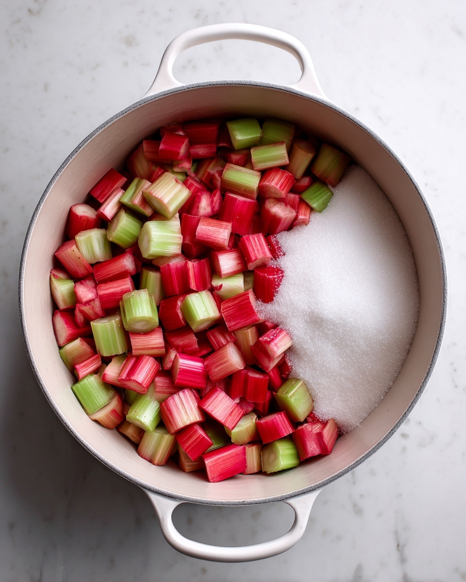 A clear glass jar filled with a thick, smooth, deep red sauce, with a shiny finish. A silver spoon is scooping some sauce from the jar, showing the sauce's thick texture as it clings to the spoon. The background is a white marbled texture, adding brightness to the image. photo taken with an iphone --ar 4:5 --v 7