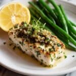 Pan Fried Cod with Lemon Herb Butter Sauce Recipe