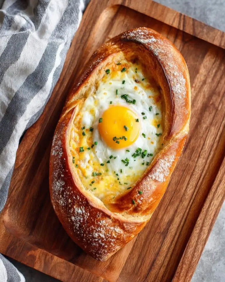 Georgia-Style Egg Bread (Khachapuri) Recipe