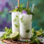 Creamy Coconut Lime Mojito with a Thai Twist Recipe