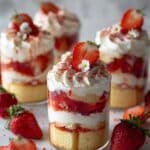 Strawberry Elderflower Tiramisu with Eggless Mascarpone Cream Recipe