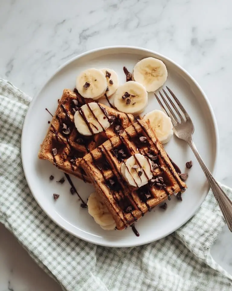 Blender Banana Protein Waffles Recipe