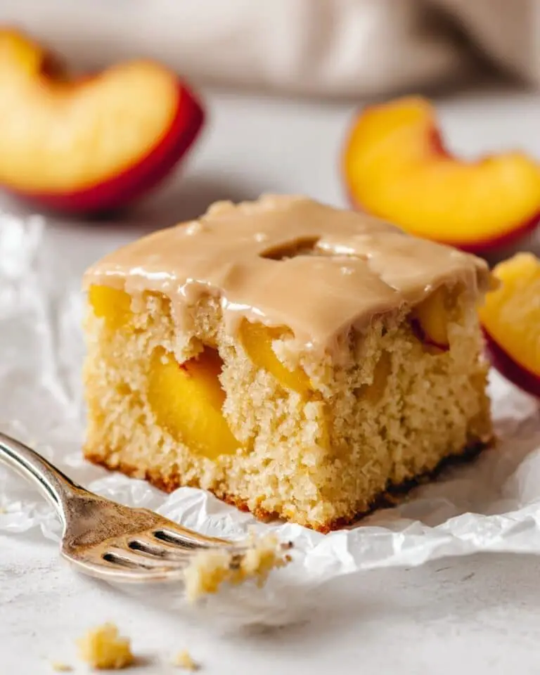 Brown Sugar Peach Cake Recipe