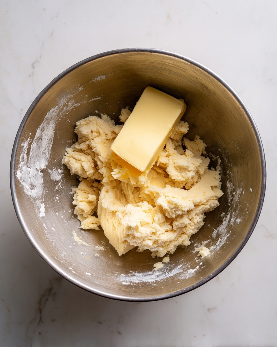 A white plate with green floral patterns holds about twenty small, golden-brown fried dough balls sprinkled with sparkling white sugar, arranged closely together. In the center of the plate, there is a small pink bowl filled with a smooth, thick red sauce. A woman's hand with long nails painted pale pink with red tips is dipping one dough ball halfway into the sauce. The background shows a white marbled surface with soft light and shadows. photo taken with an iphone --ar 4:5 --v 7