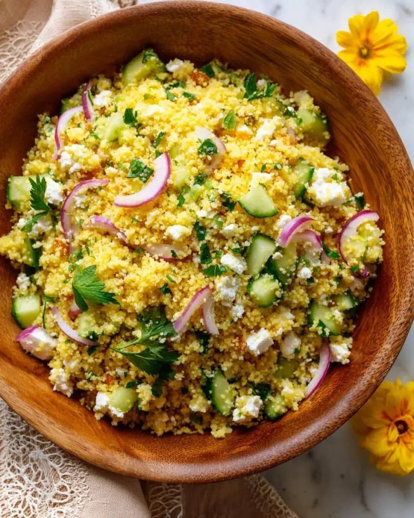 Lemon Turmeric Pearl Couscous Recipe
