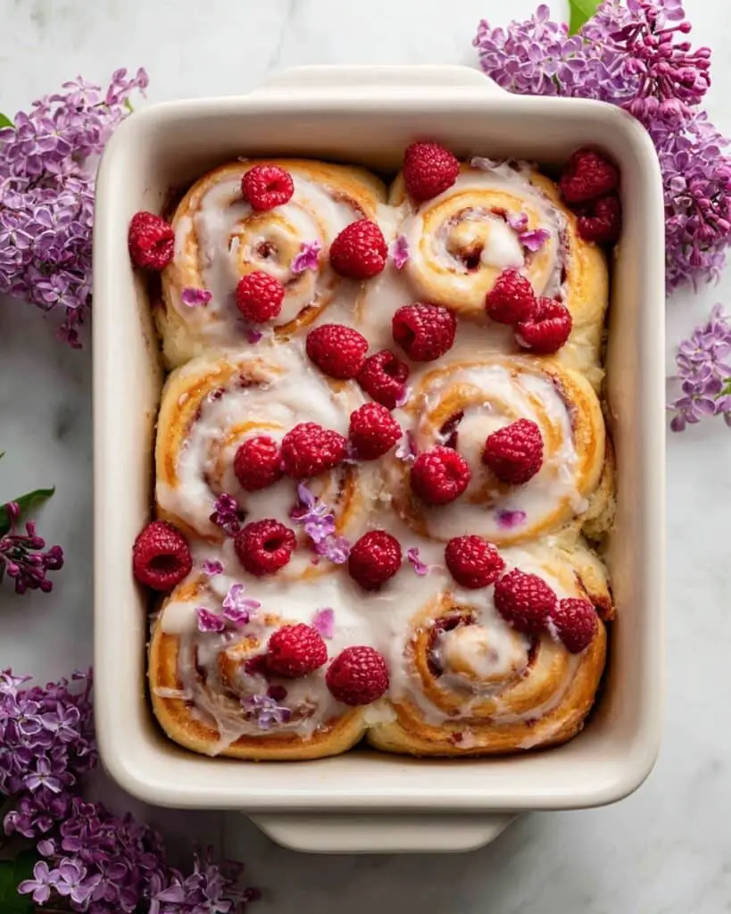 Raspberry Lemon Brioche Rolls with Whipped Ricotta Cream Recipe