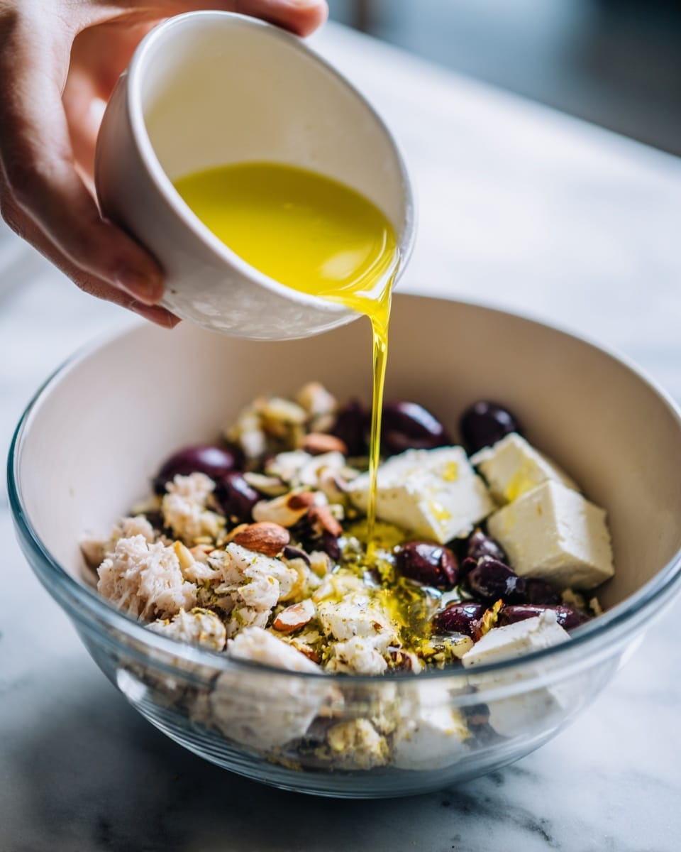 Beet Pasta with Vegan Feta, Roasted Garlic, and Basil Recipe - Recipe Image