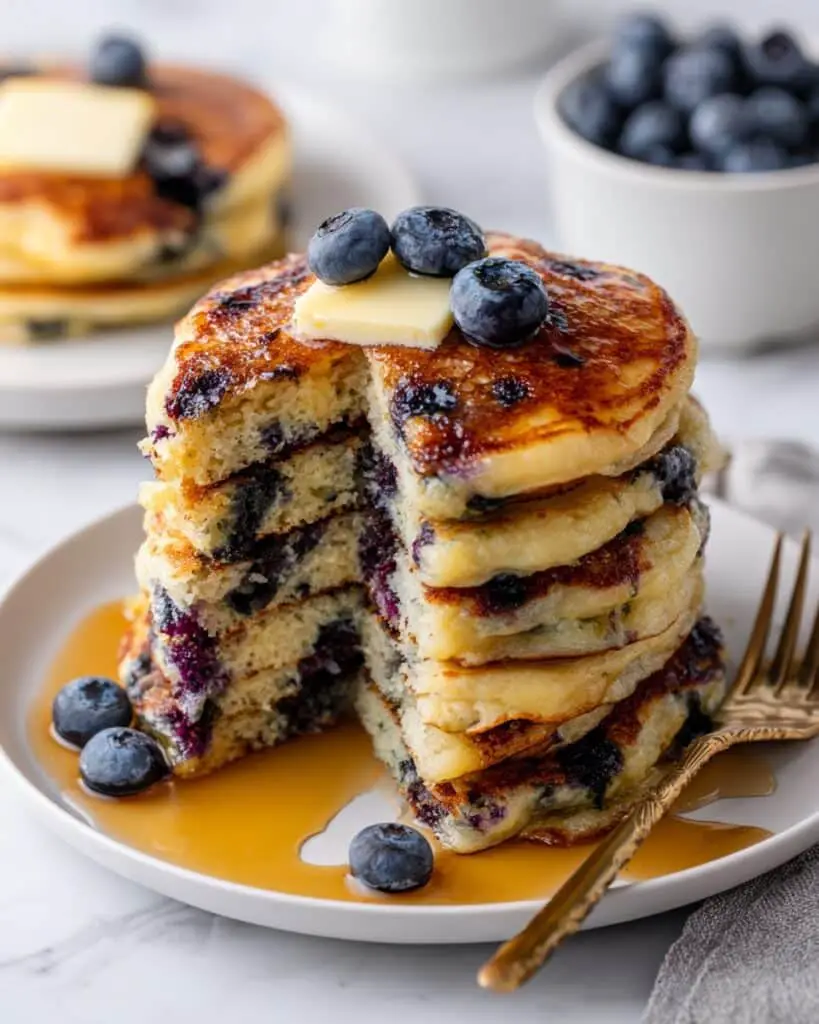 Grandma’s Buttermilk Blueberry Pancakes Recipe