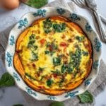 Spinach & Goat Cheese Quiche with Sweet Potato Crust Recipe