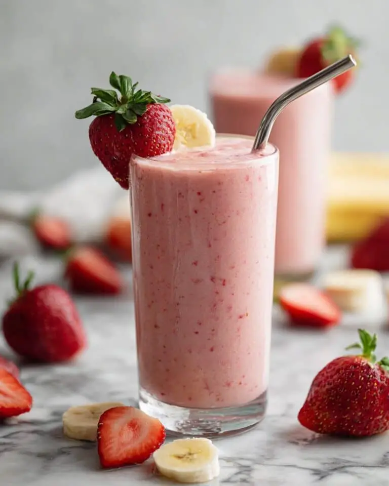 Vitamin C Packed Strawberry Orange Banana Smoothie Recipe