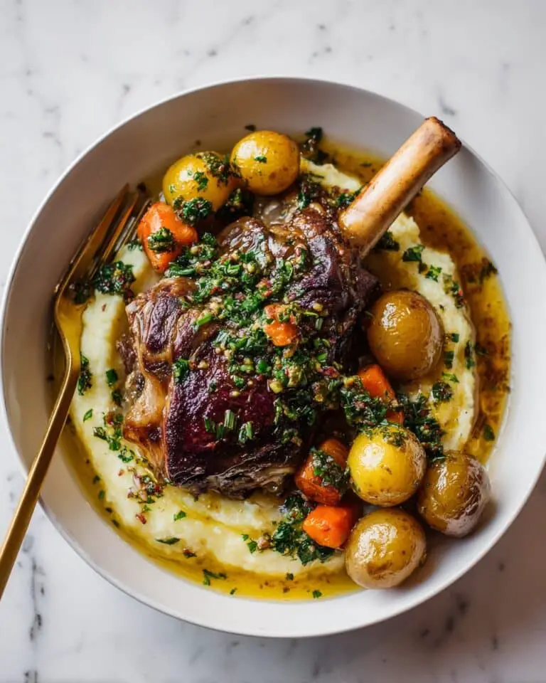 White Wine Braised Lamb Shanks Recipe