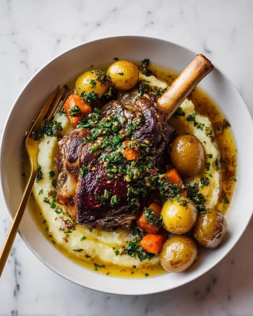 White Wine Braised Lamb Shanks Recipe